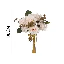 ramo flor artificial 手捧欧角玫30CM