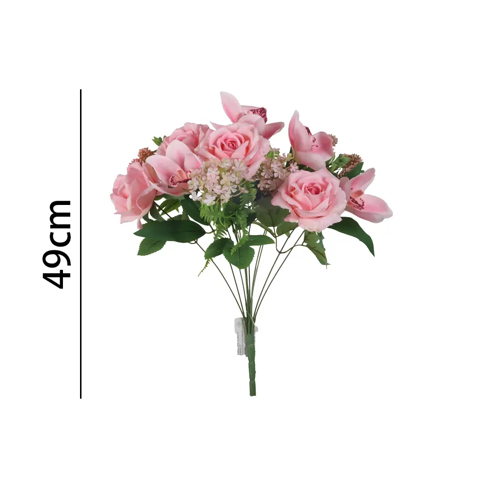 Ramo rosax12 artificial 12头惠兰芬芳玫瑰49cm