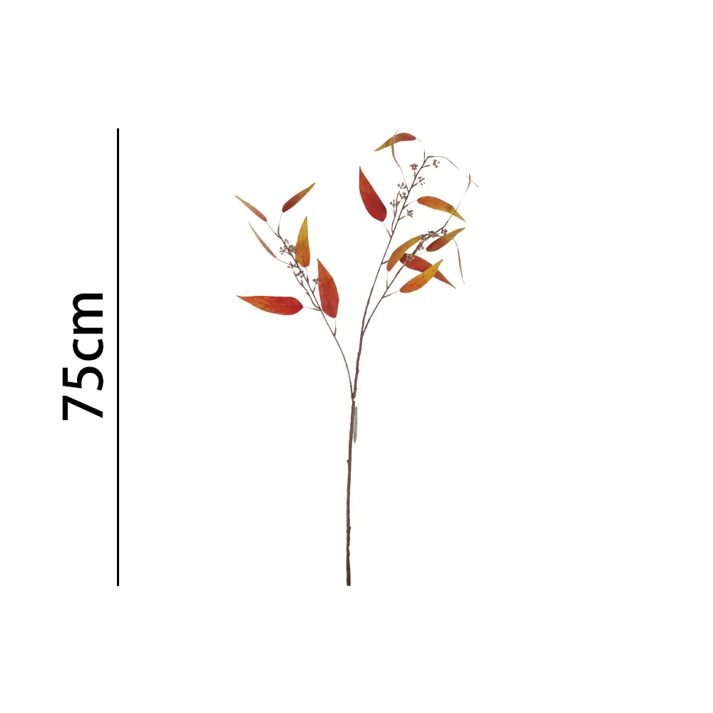 Vara flor artificial 86cm秋色桉树叶86cm