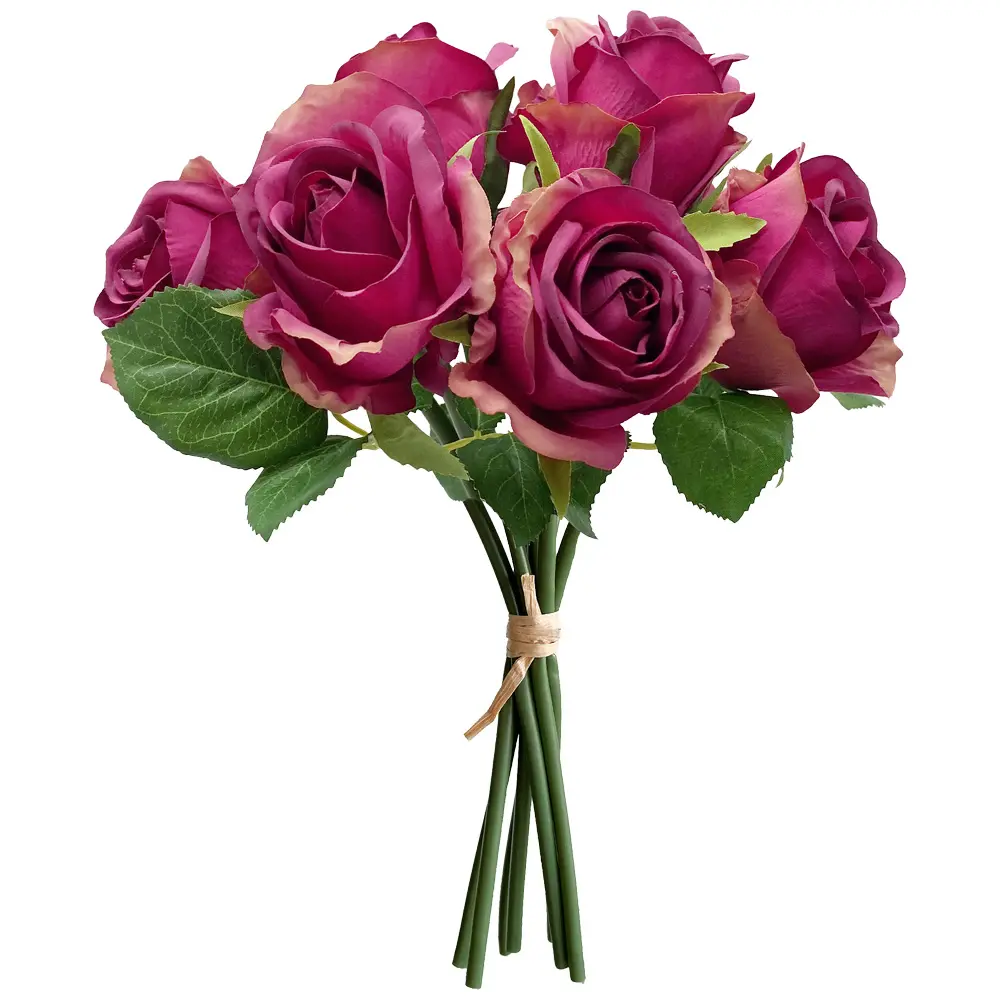 Bouquet flor rosa artificial