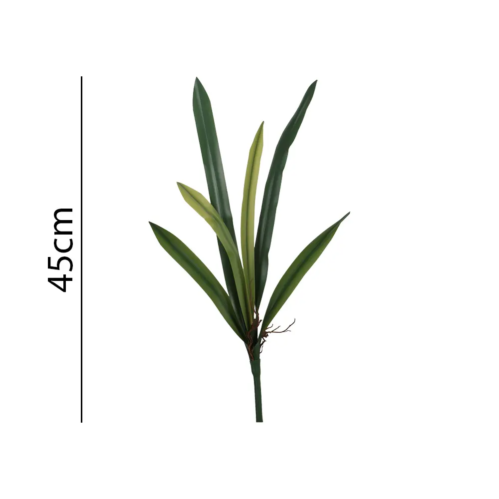 Ramo de Hoja orquídea artificial 6叉把平草45CM