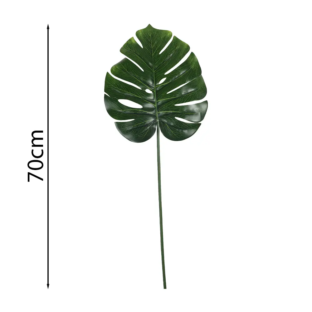 hoja monstera artificial 72cm 龟背叶单支