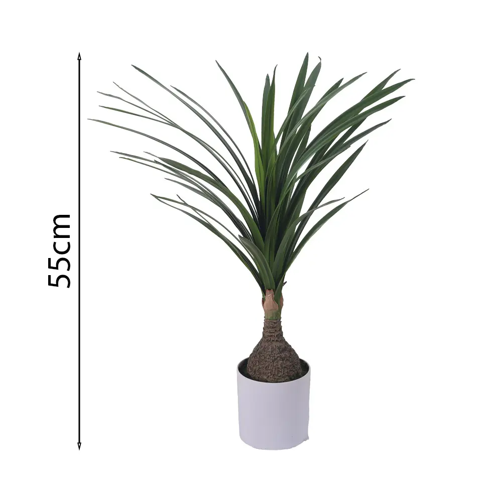 Planta de Pata Elefante Artificial 55cm (Tronco Tipo Piña)