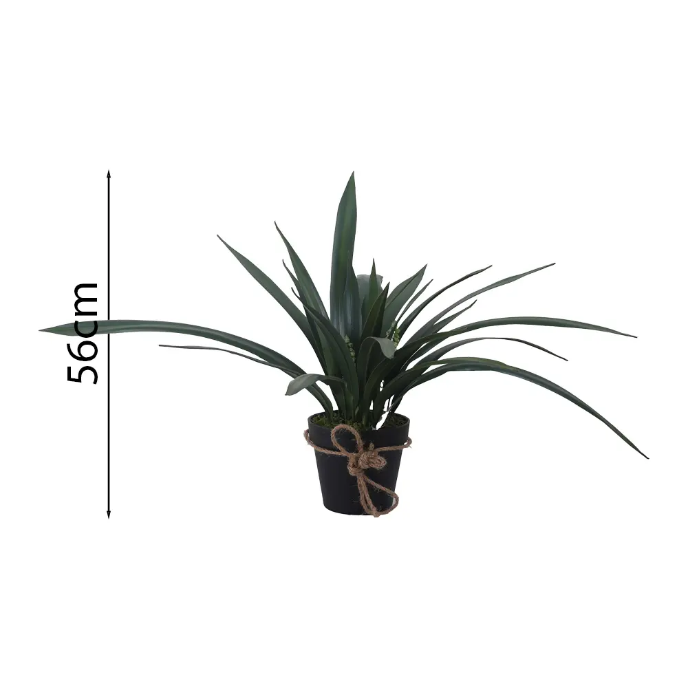 Maceta Colgante de Anturio Corbata Artificial56cm con 24 Hojas