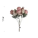 Ramo 8x rosa Hortensia artificial 48cm