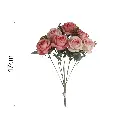 Ramo 9x Rosa Artificial 48cm