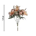 Ramo 12 Lirios y Tulipanes en Tonos Otoñales 51cm