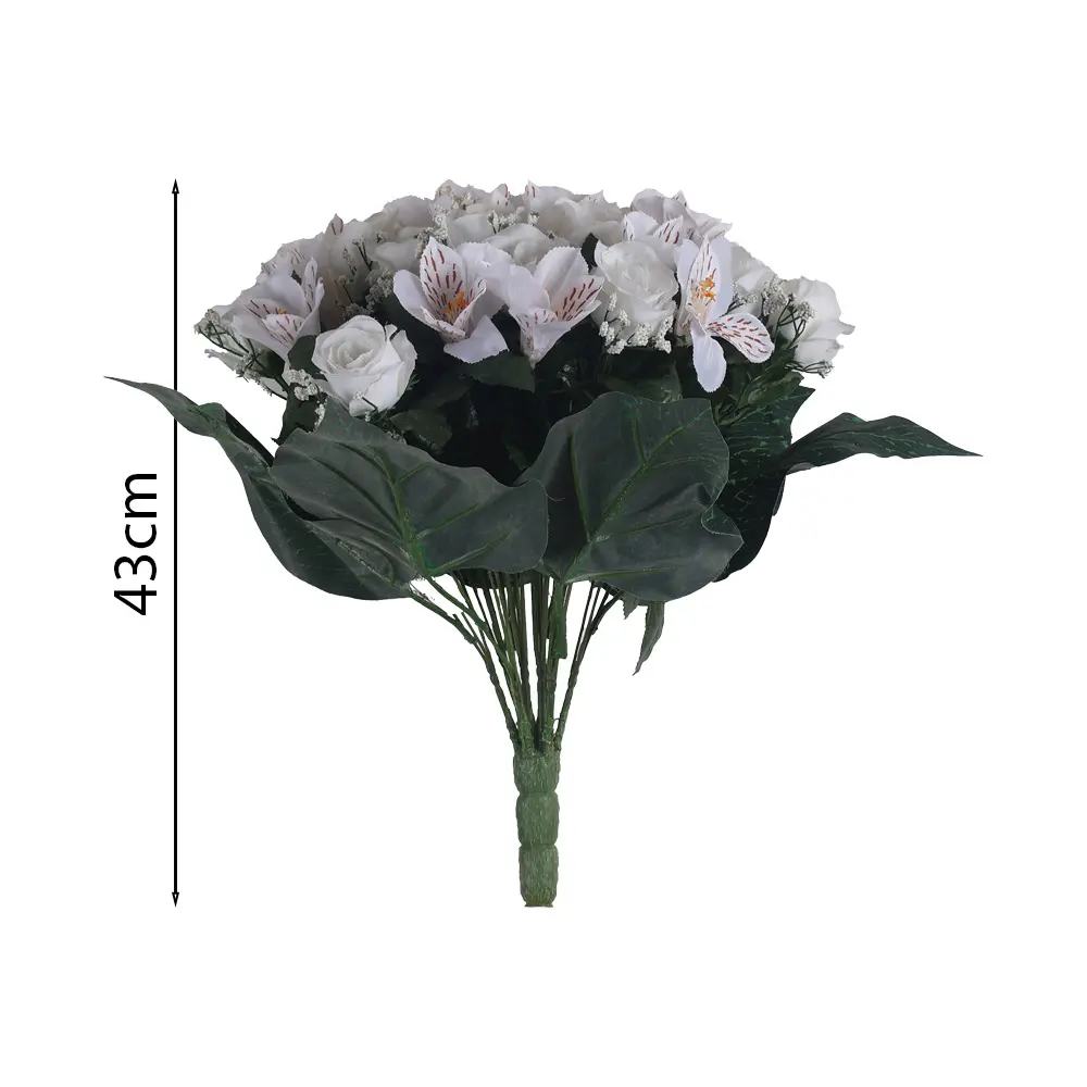 Ramo 36x Rosa Artificial 43cm