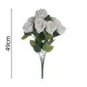 Ramo Rosa x7 Artificial 49cm