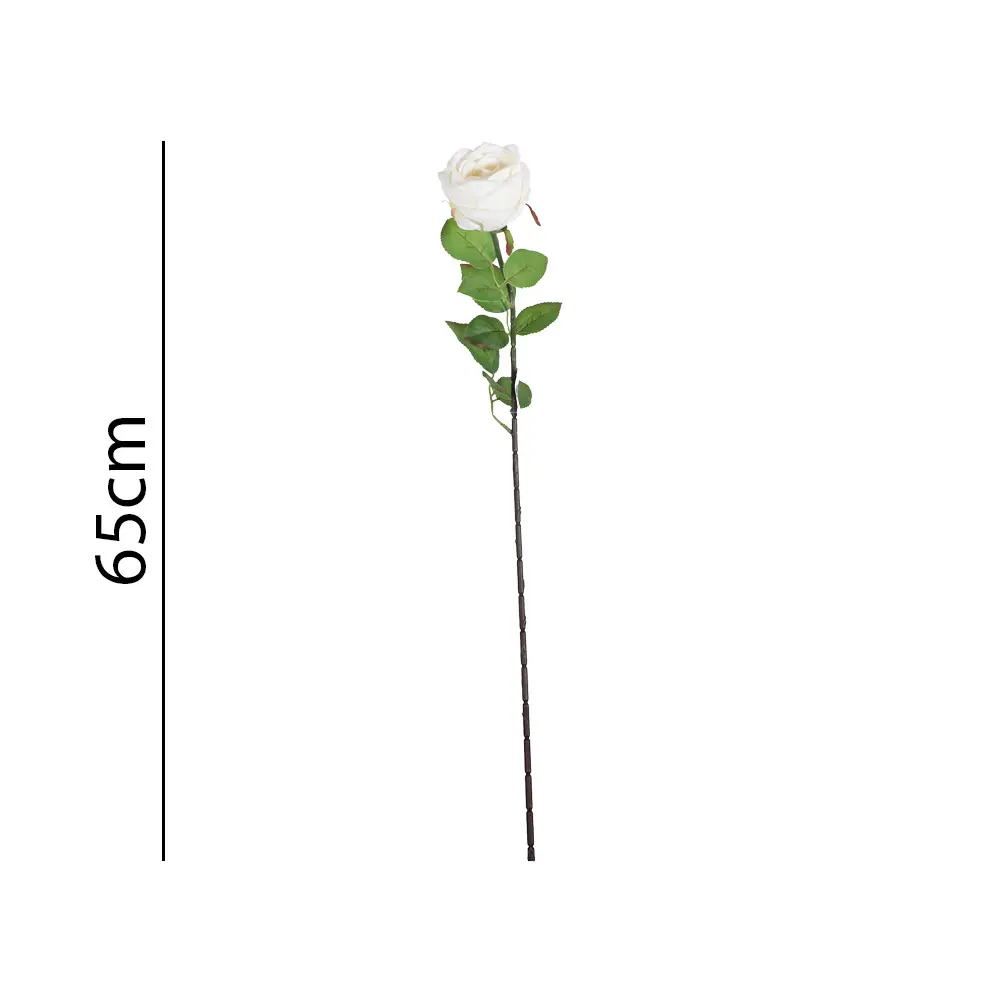 Vara rosa artificial 单支玫65CM