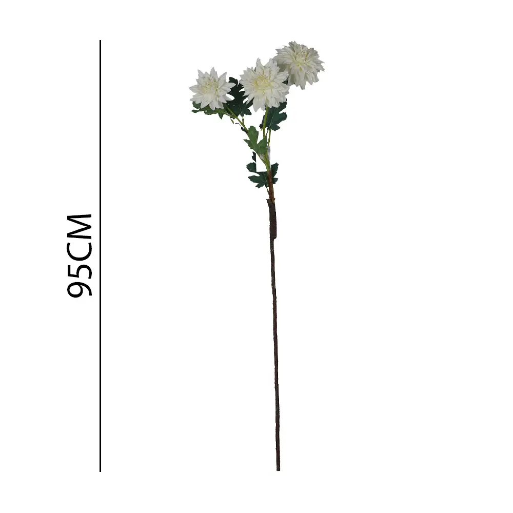 Vara flor artificial 82cm高枝3头奇异小丽花