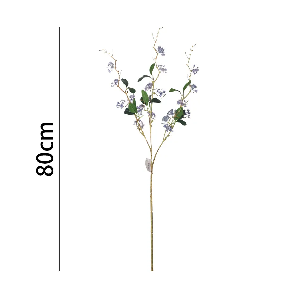 vara flor artificial 81cm 单支枯枝球花80cm