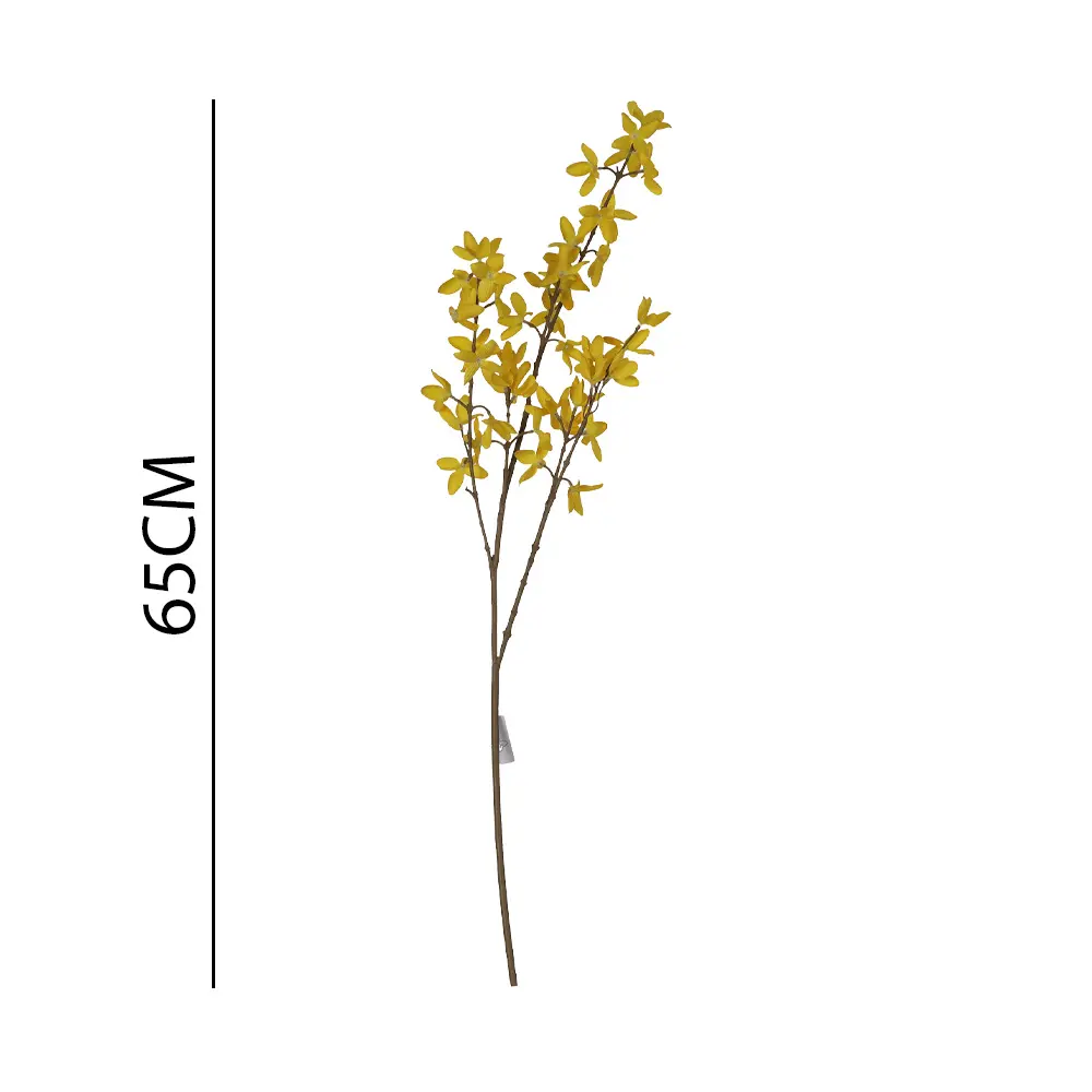 Vara flor Jasminum artificial 65cm单枝迎春花