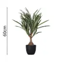 Beaucarnea artificial en maceta de 60 cm con 79 hojas