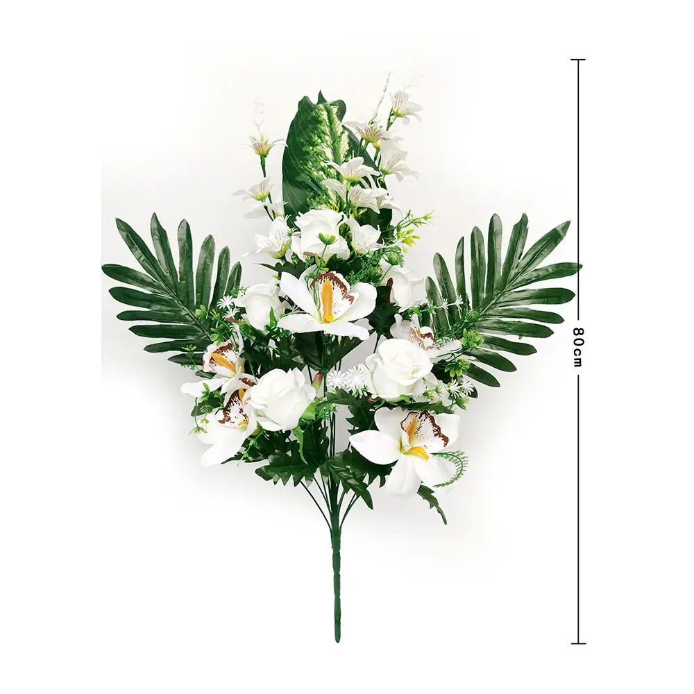 Ramo flor artificial 14头惠兰酒杯玫
