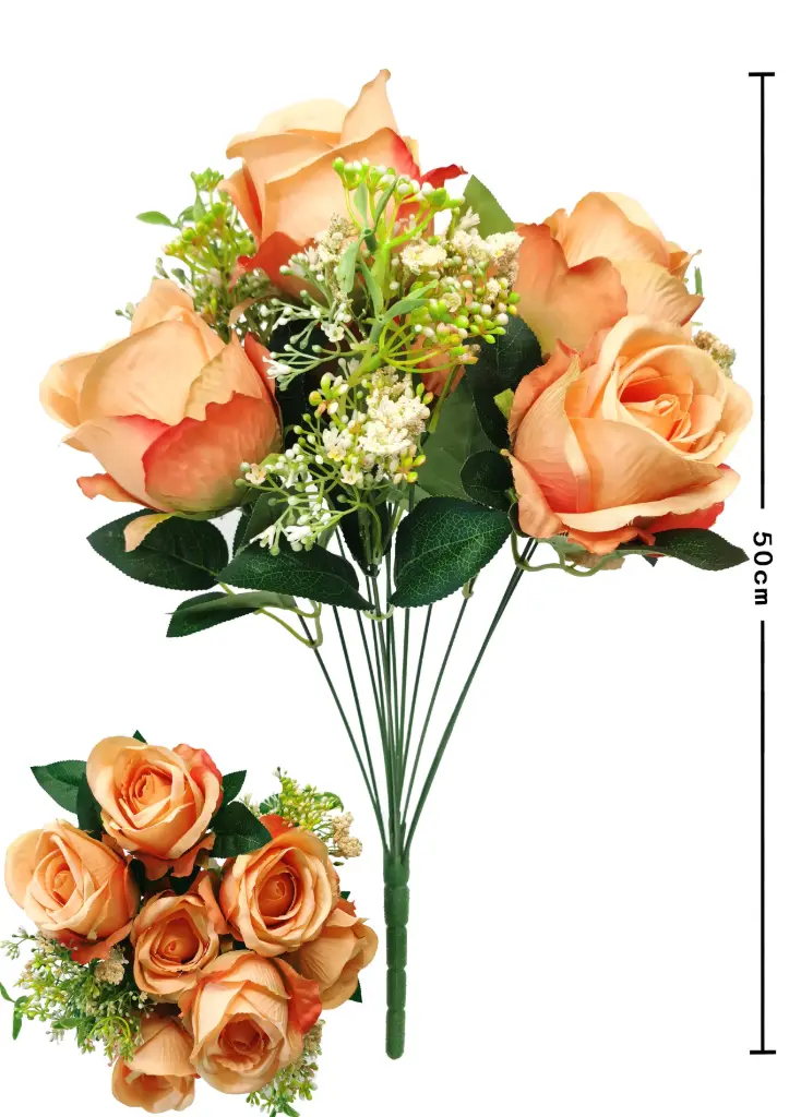 RAMO FLOR GRANDE ROSA
