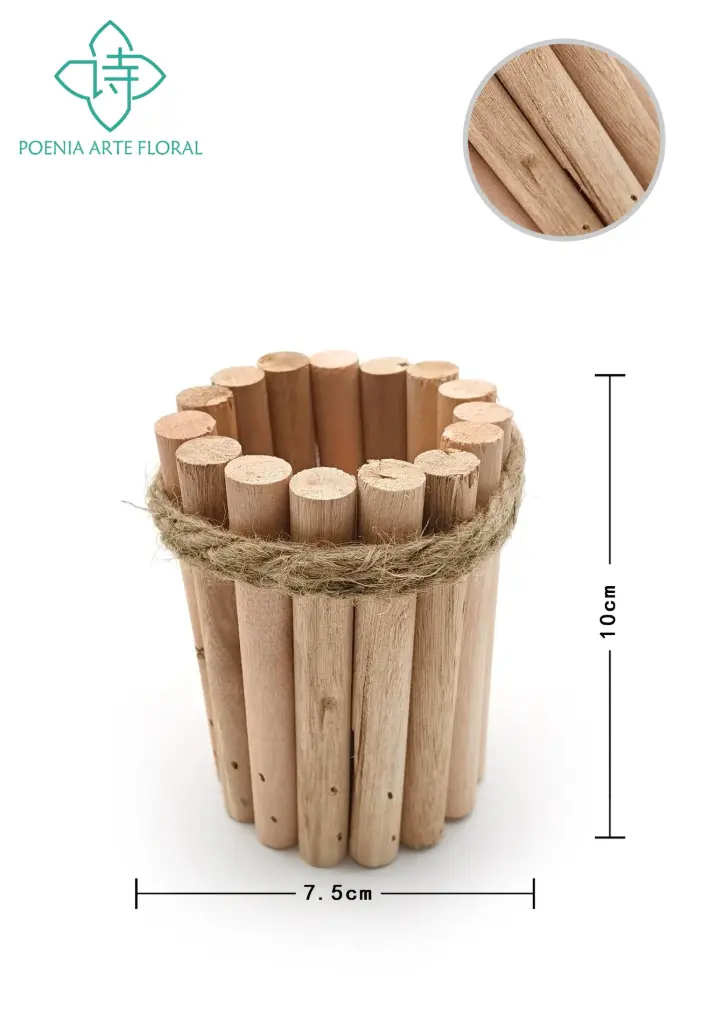 MACETA REDONDA MADERA