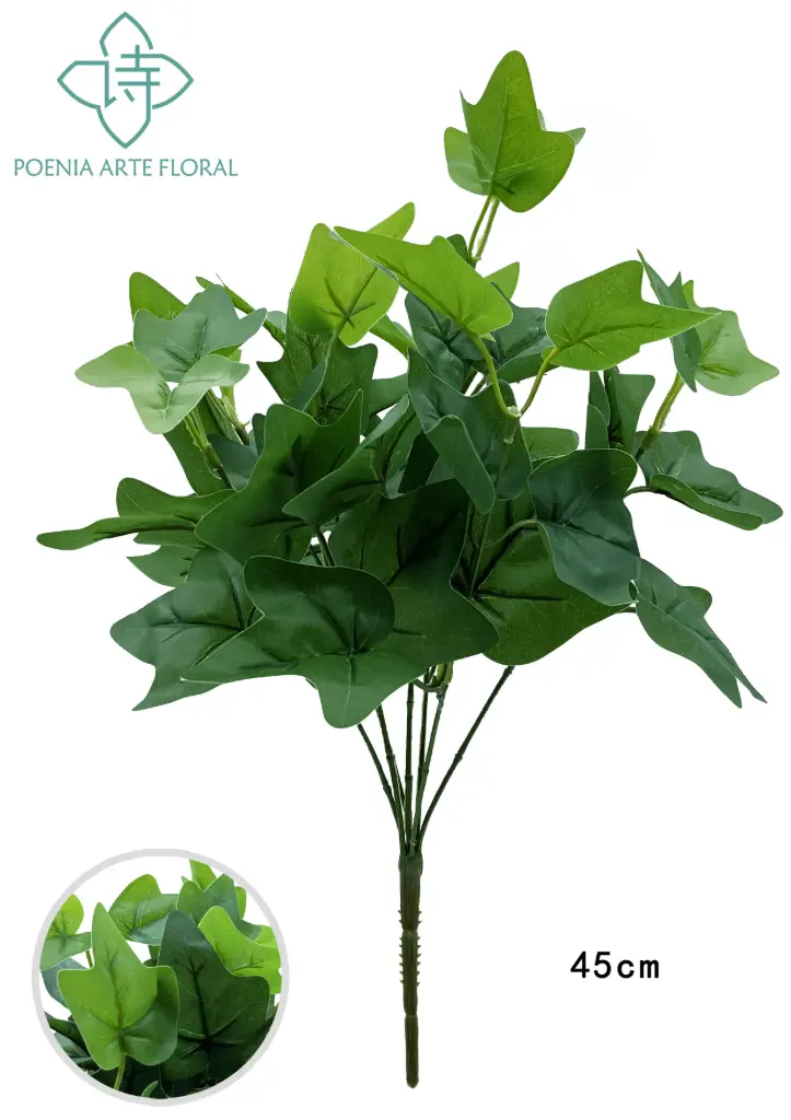 RAMO Arbusto de hoja de hiedra inglesa de 16"x7W/42Lvs