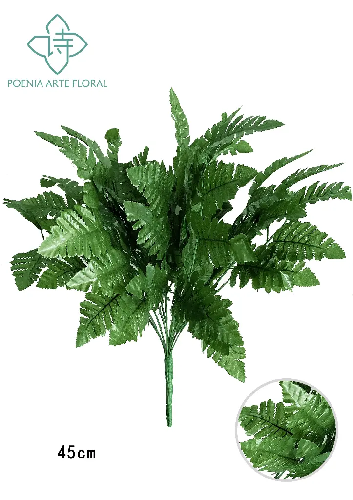 17"LEATHER LEAF BUSH X12