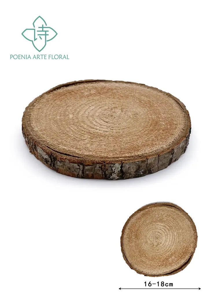 DISCO MADERA CASTANO 13-15CM REF002
