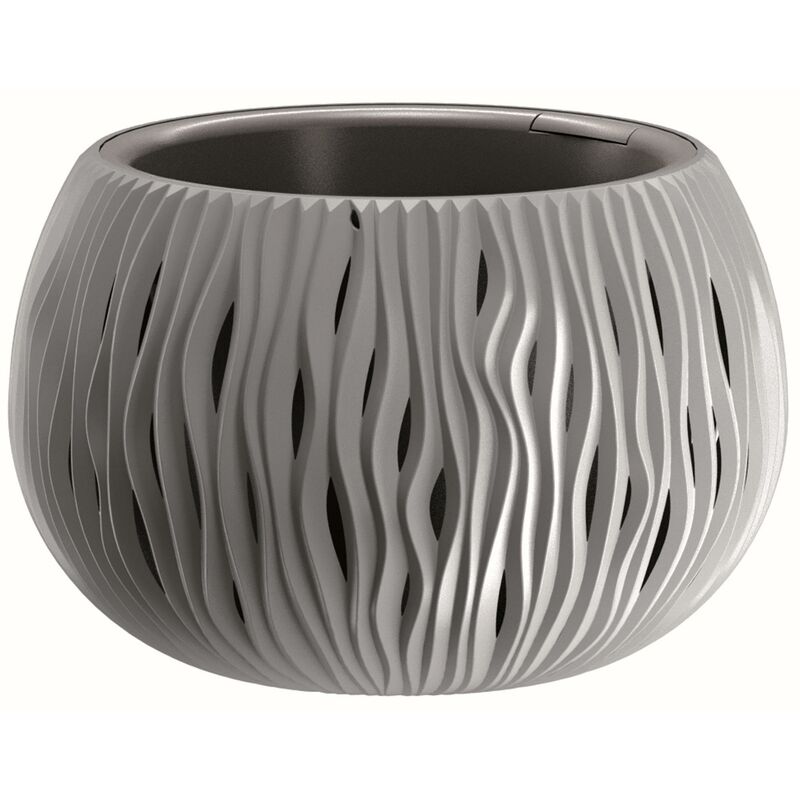 macetero bowl sandy-stone gray