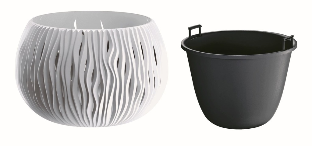 macetero bowl sandy-white