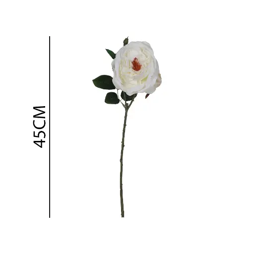 Vara flor rosa artificial 45cm 小单枝罗马茶玫