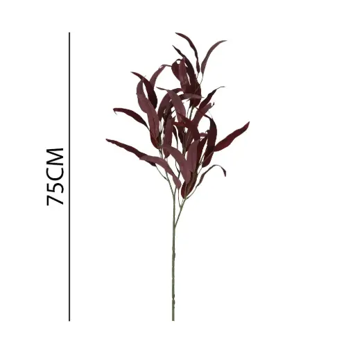 [631173] Vara hoja alquitrán artificial 75cm单支柏油叶