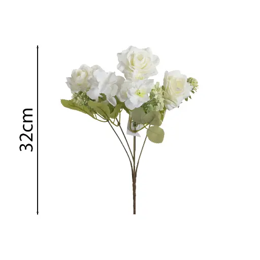 Ramo rosa artificial 欧式小角玫