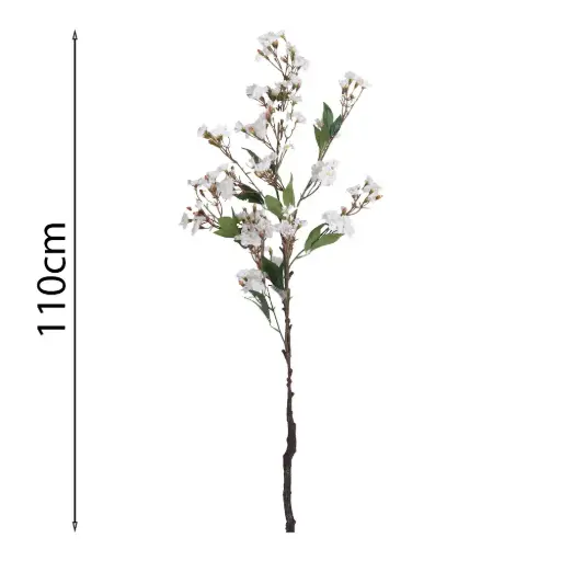 Vara flor cerezo artificial blanco 110cm 大枝樱花 .1
