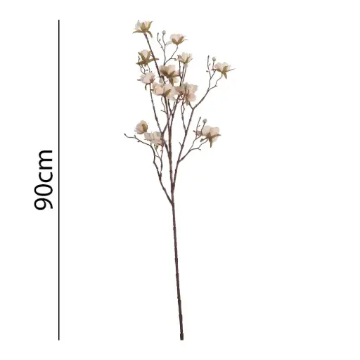 Vara magnolia artificial 90cm crema