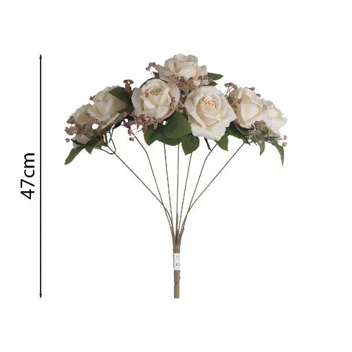 Ramo 7x Rosa Artificial 46cm