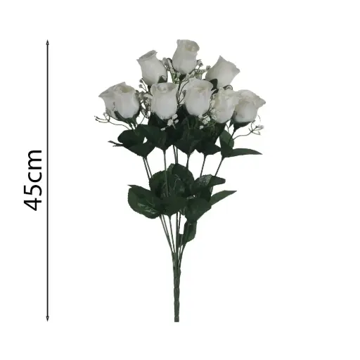 Ramo 9x Rosa Artificial 45cm