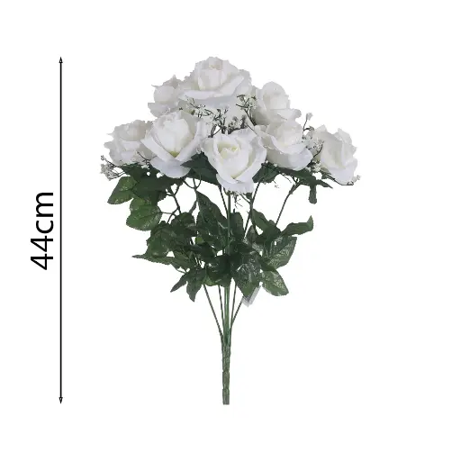 Ramo 9x Rosa Artificial 44cm