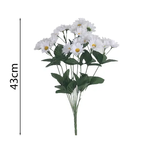 Ramo 9x Margarita (27 Flores) Artificial 43cm