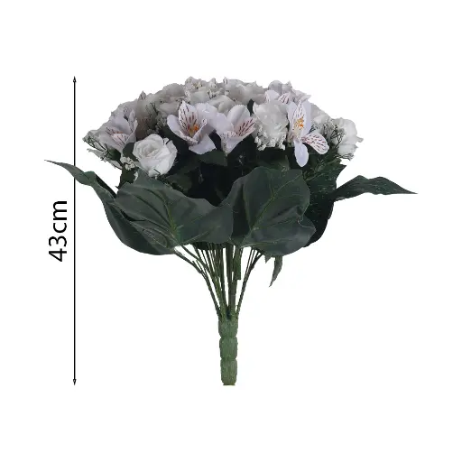 Ramo 36x Rosa Artificial 43cm