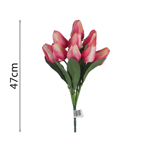 Ramo 9x Tulipan Artificial 47cm