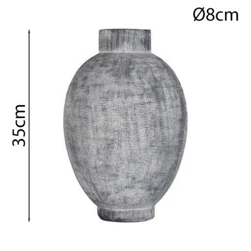 [PF14] Jarrón de Óxido de Magnesio H35cm
