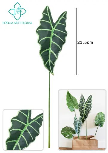 [630366] VARA HOJA Alocasia amazonica REAL TOUCH 46cm