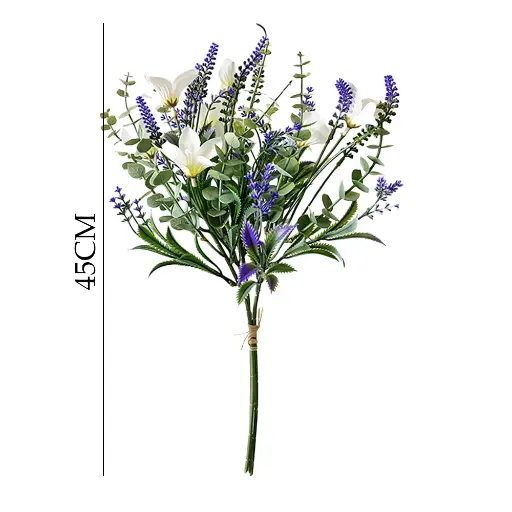 [630656] ATADO RAMAS EUCALIPTO LAVANDA ARTIFICIAL