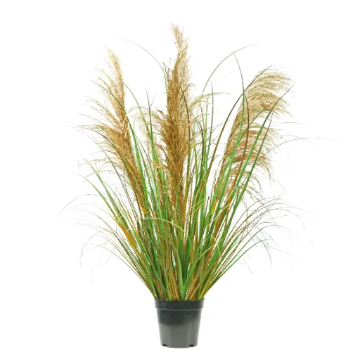 [631231] Hierba china artificial DAMARYS con paniculas 90CM