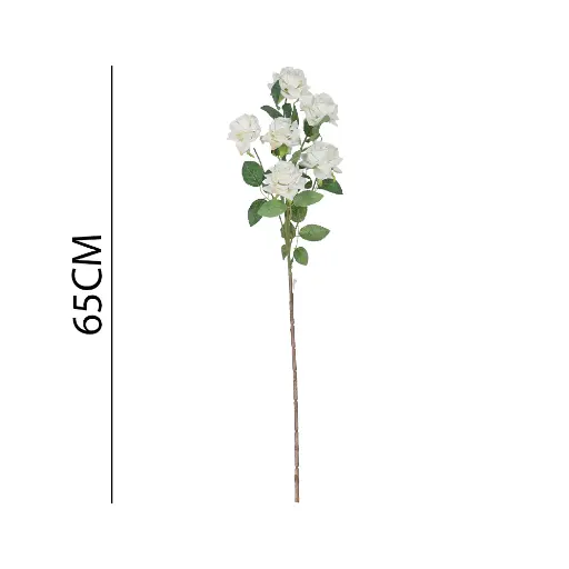 VARA FLOR ROSA*6 ARTIFICIAL 6头角玫65CM