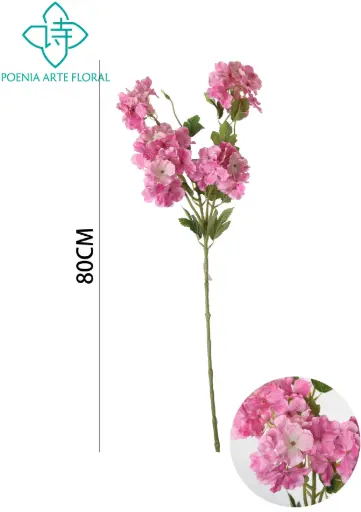 VARA FLOR HORTENSIA ARTIFICIAL