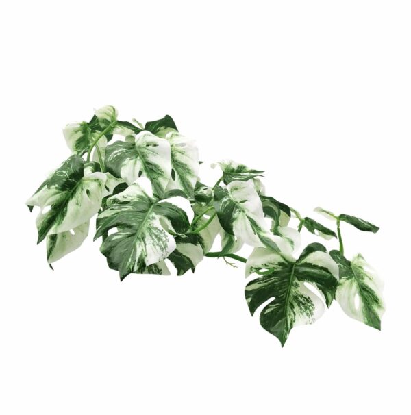 Planta Artificial decoracion colgante hojas monstera 55cm