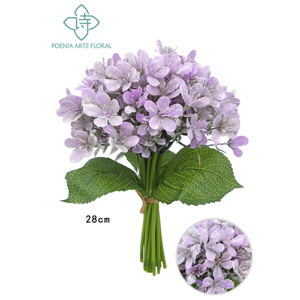 bouquet hortensia artificial 28cm