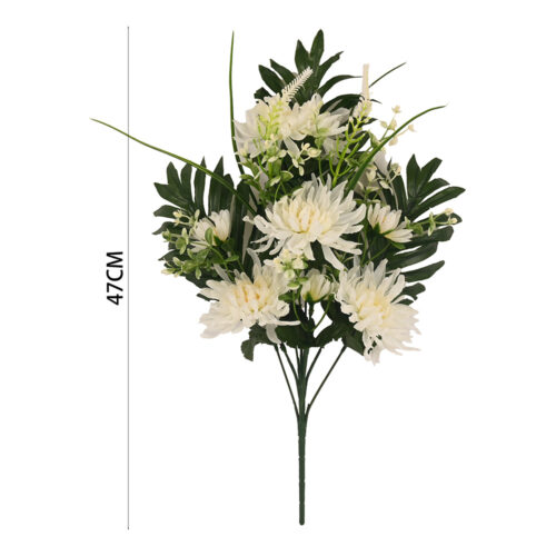 Ramo flor dahlia artificial 47cm