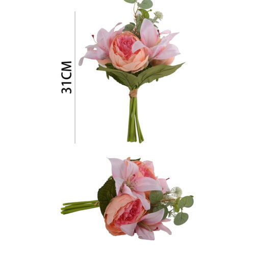 Bouquet flor peonia artificial 31cm